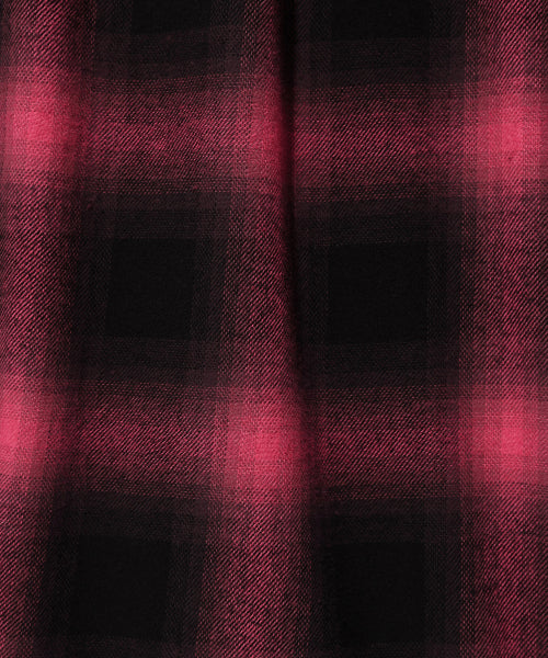 Dying Checkered Shirt Pink