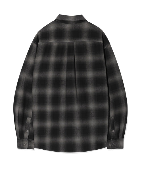 Dying Checkered Shirt Gray