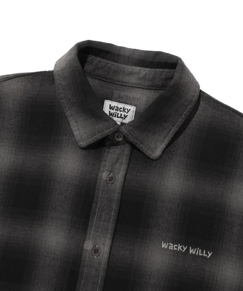 Dying Checkered Shirt Gray