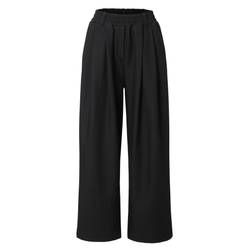Pintuck Wide Slacks (black)