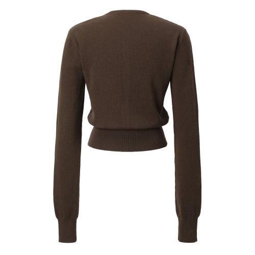 Signature Knit Cardigan (khakibrown)
