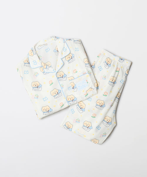 [Crunchy Bear] Crunchy Long-Sleeved Pajamas (WHITE)_SPPPF49U03
