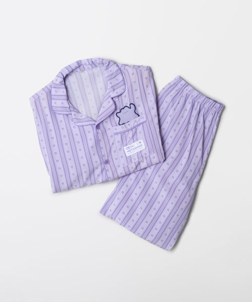 [Pocket Mon] Pocket Monster Long-Sleeved Pajama (PURPLE)_SPPF49U04
