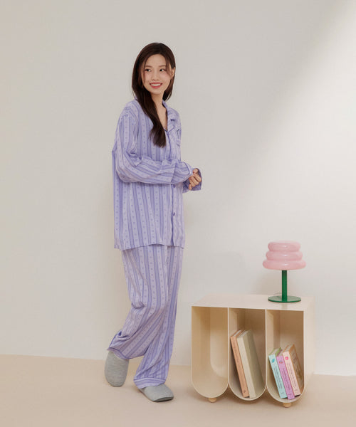 [Pocket Mon] Pocket Monster Long-Sleeved Pajama (PURPLE)_SPPF49U04