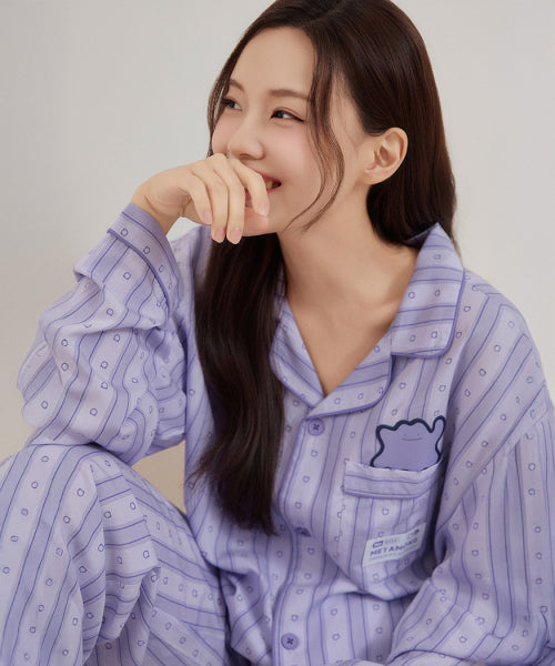 [Pocket Mon] Pocket Monster Long-Sleeved Pajama (PURPLE)_SPPF49U04