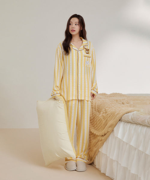 [Pocket Mon] Pocket Monster Long-Sleeved Pajama (YELLOW)_SPPF49U04