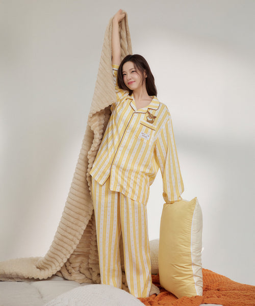[Pocket Mon] Pocket Monster Long-Sleeved Pajama (YELLOW)_SPPF49U04