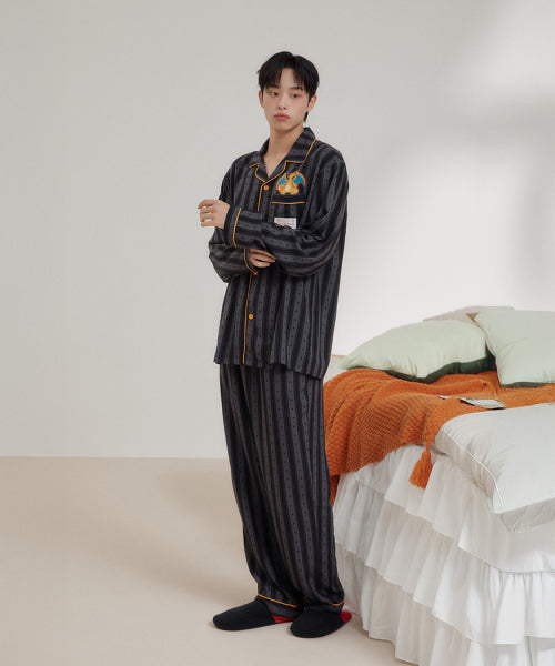 [Pocket Mon] Pocket Monster Long-Sleeved Pajama (BLACK)_SPPPF49U04