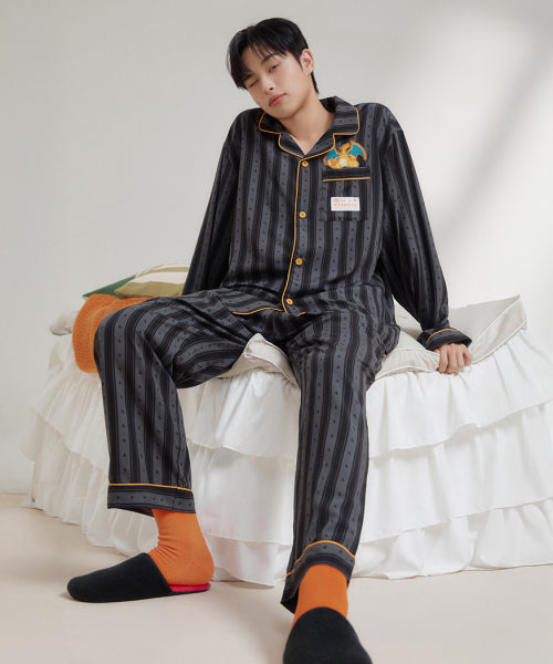 [Pocket Mon] Pocket Monster Long-Sleeved Pajama (BLACK)_SPPPF49U04