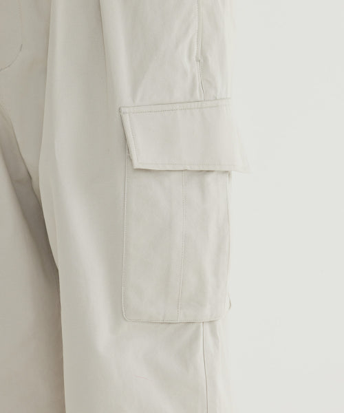 COTTON CARGO 1-TUCK PANTS