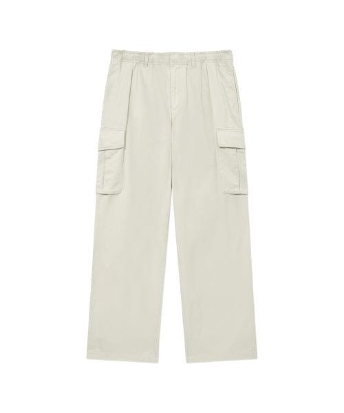 COTTON CARGO 1-TUCK PANTS