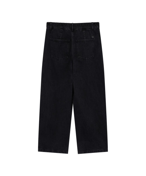<easy pants> 2-TUCK STRING DENIM PANTS</easy>