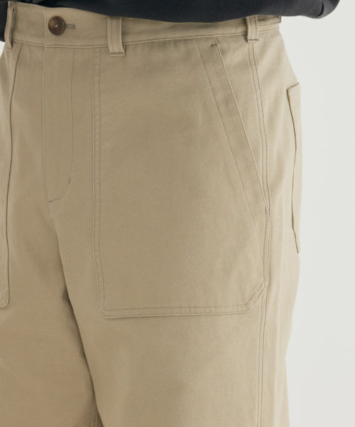 BACK SATIN FATIGUE PANTS