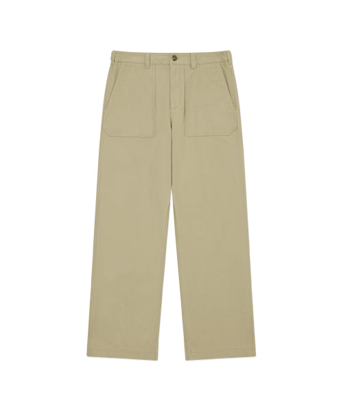 BACK SATIN FATIGUE PANTS