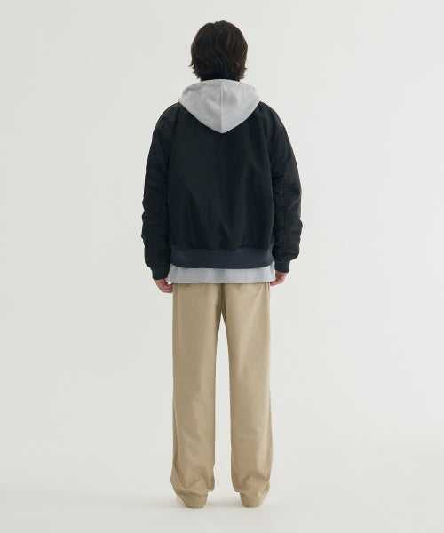 BACK SATIN FATIGUE PANTS