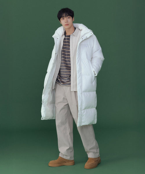 <easy pants> HERRINGBONE 1-TUCK PANTS</easy>