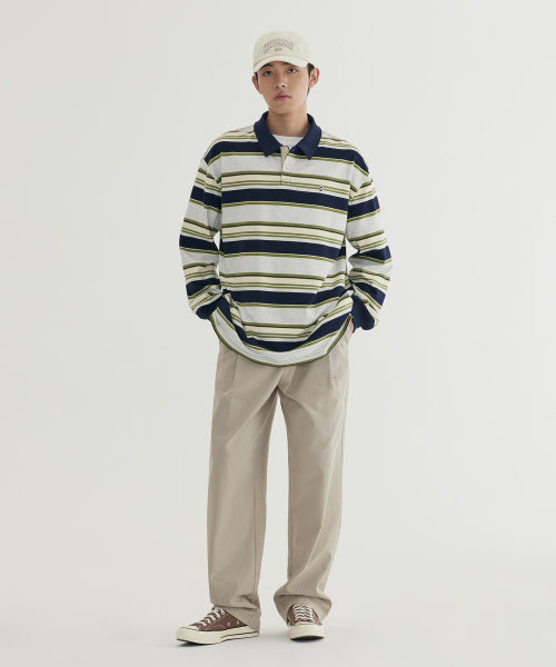 <easy pants> HERRINGBONE 1-TUCK PANTS</easy>