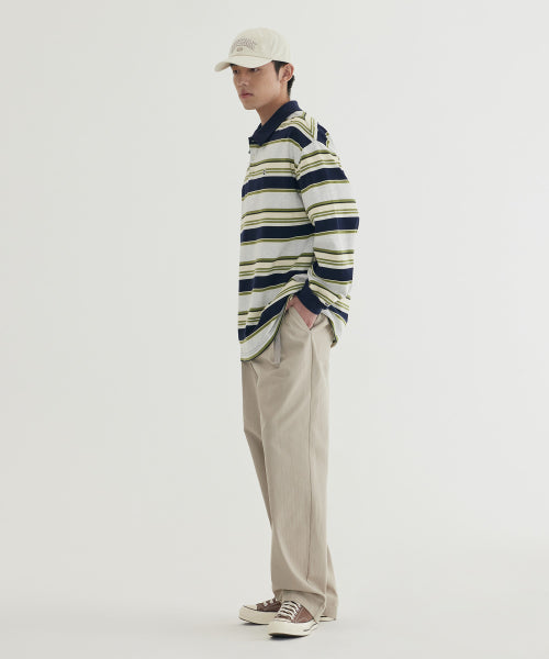 <easy pants> HERRINGBONE 1-TUCK PANTS</easy>