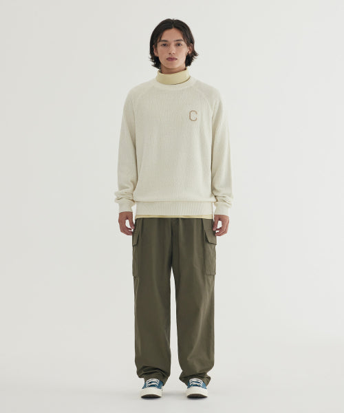 MIDDLE C LOGO KNIT PULLOVER