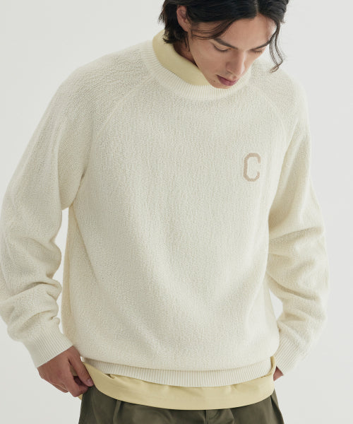 MIDDLE C LOGO KNIT PULLOVER
