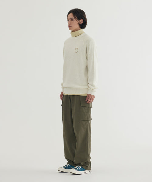 MIDDLE C LOGO KNIT PULLOVER