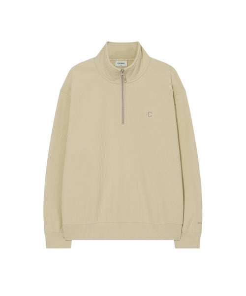 SMALL C LOGO CORDUROY HALF-ZIP