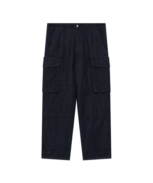 DENIM CARGO PANTS