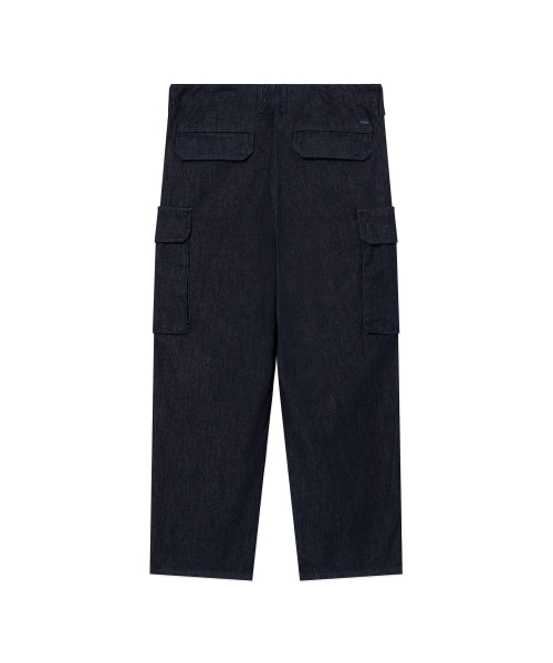 DENIM CARGO PANTS