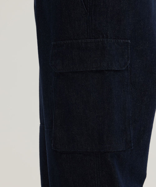 DENIM CARGO PANTS