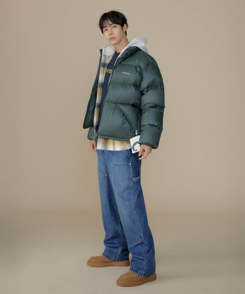 WIDE CARPENTER DOUBLE KNEE DENIM PANTS