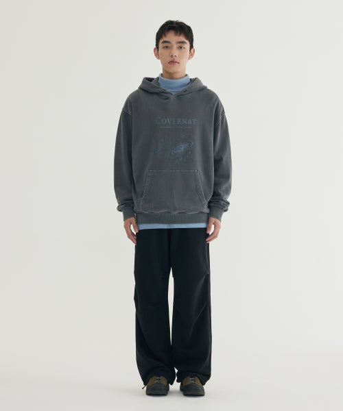 PIGMENT DYED UNIVERSE DRAWING HOODIE