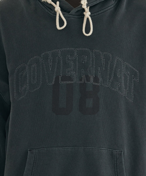PIGMENT DYED ARCH LOGO GRAPHIC HOODIE