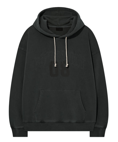 PIGMENT DYED ARCH LOGO GRAPHIC HOODIE