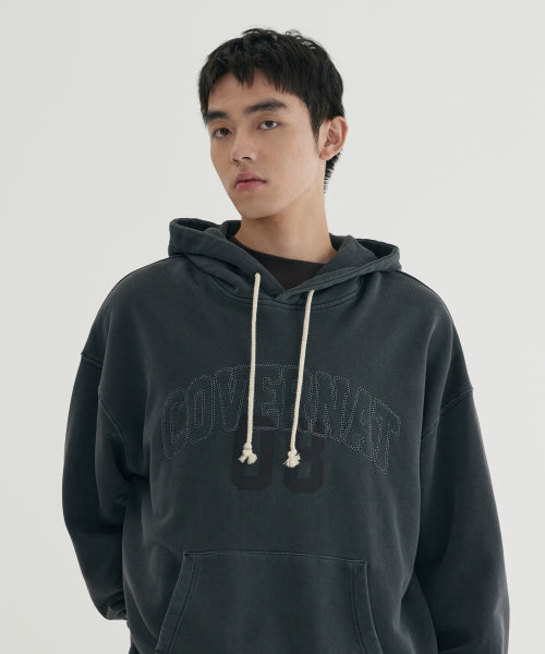 PIGMENT DYED ARCH LOGO GRAPHIC HOODIE