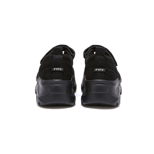 Romita Suede Platform Velcro Merrizane Black FLOTFA3W52