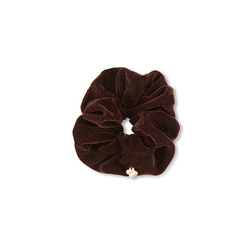 Velvet Hair Scrunchies Brown FLOTFA3A08