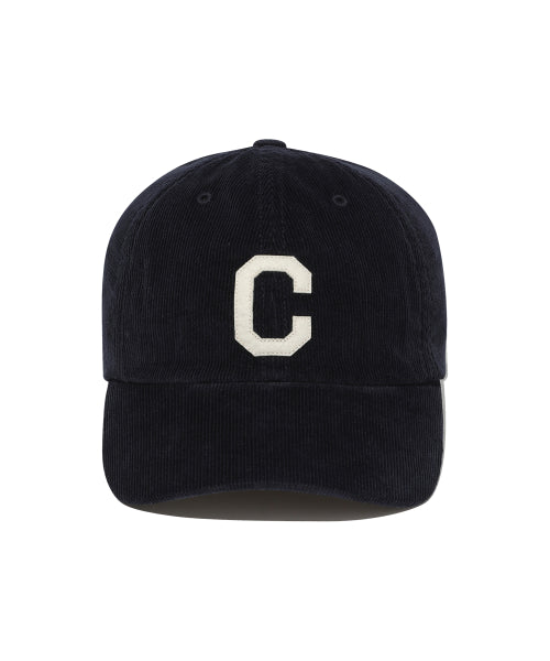 COZY FIT C LOGO APPLIQUE CORDUROY BALL CAP