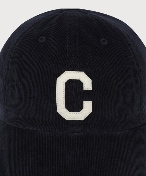 COZY FIT C LOGO APPLIQUE CORDUROY BALL CAP