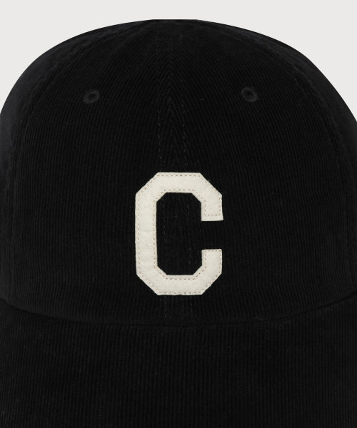 COZY FIT C LOGO APPLIQUE CORDUROY BALL CAP