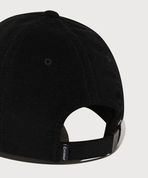 COZY FIT C LOGO APPLIQUE CORDUROY BALL CAP