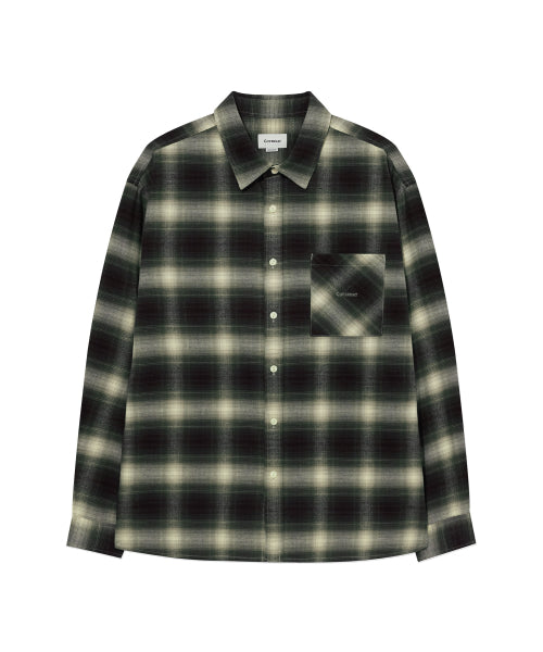 BRUSHED OMBRE CHECK SHIRT