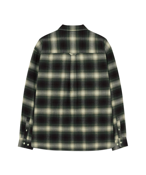BRUSHED OMBRE CHECK SHIRT