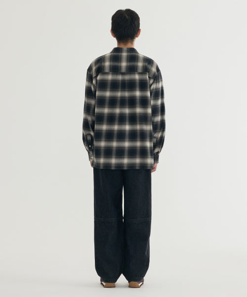 BRUSHED OMBRE CHECK SHIRT