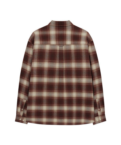 BRUSHED OMBRE CHECK SHIRT
