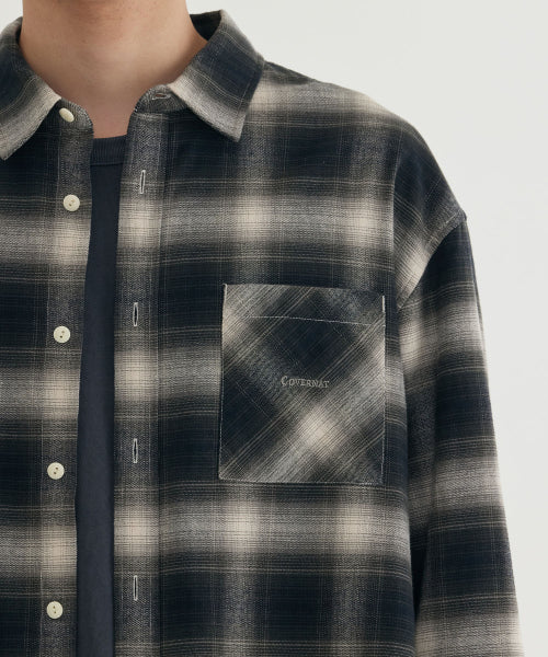 BRUSHED OMBRE CHECK SHIRT