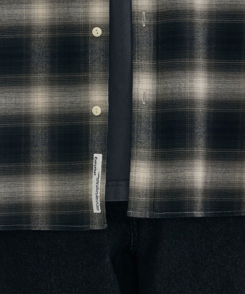 BRUSHED OMBRE CHECK SHIRT