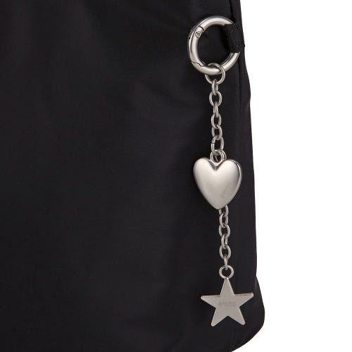 Nylon Shoulder Bag Black FLOTFA3B05