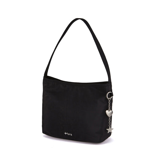 Nylon Shoulder Bag Black FLOTFA3B05