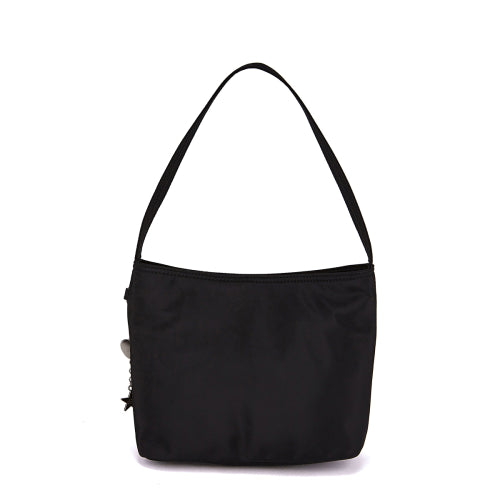 Nylon Shoulder Bag Black FLOTFA3B05