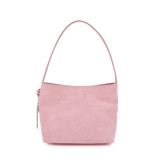 Suede Shoulder Bag Cocoa Mob Pink FLOTFA3B09